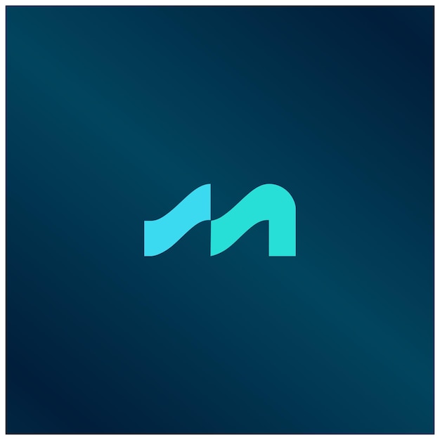 Concepto de diseño de icono de logotipo moderno abstracto letra M