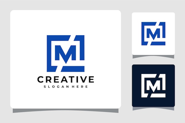 Concepto de diseño de icono de logotipo moderno abstracto letra M