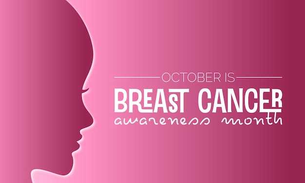 Concepto de diseño de ilustración vectorial del mes de concientización sobre el cáncer de mama observado en cada octubre Contenido para adultos