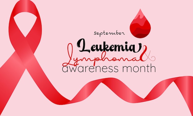 Concepto de diseño de ilustraciones vectoriales del mes de concientización sobre la leucemia y el linfoma que se celebra cada septiembre