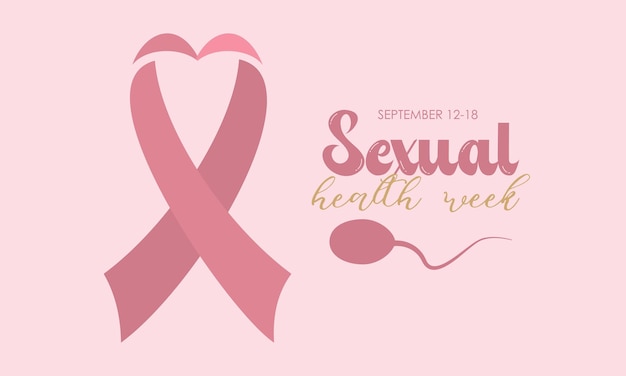 Concepto de diseño de ilustraciones vectoriales de la semana de la salud sexual que se celebra cada septiembre