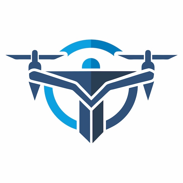 Concepto de diseño de logo de Drone