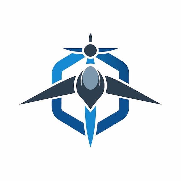 Concepto de diseño de logo de Drone