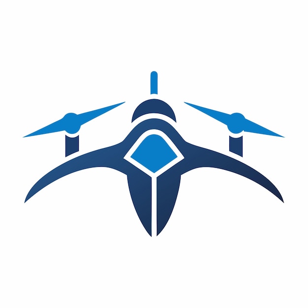 Concepto de diseño de logo de Drone