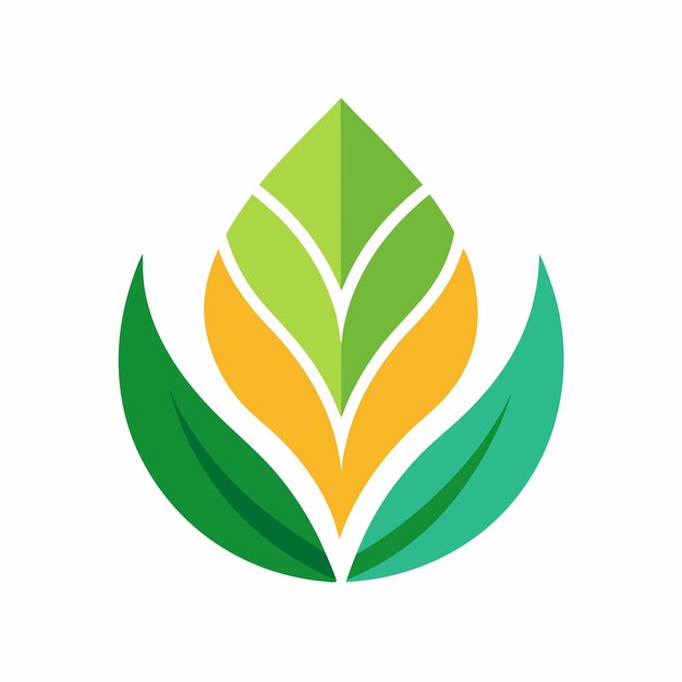 Concepto de diseño de logo de hoja