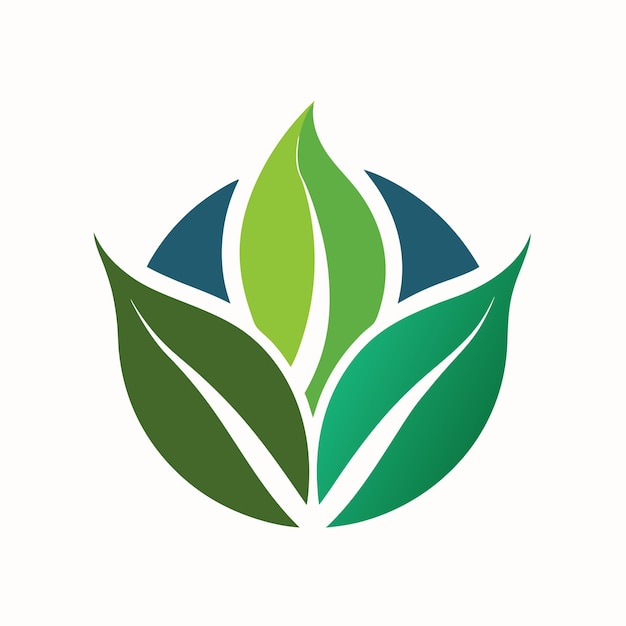 Concepto de diseño de logo de hoja