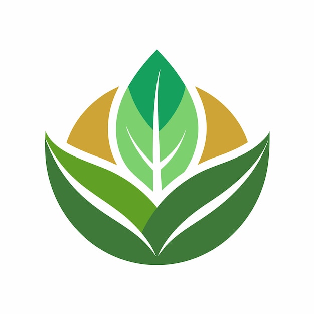 Concepto de diseño de logo de hoja