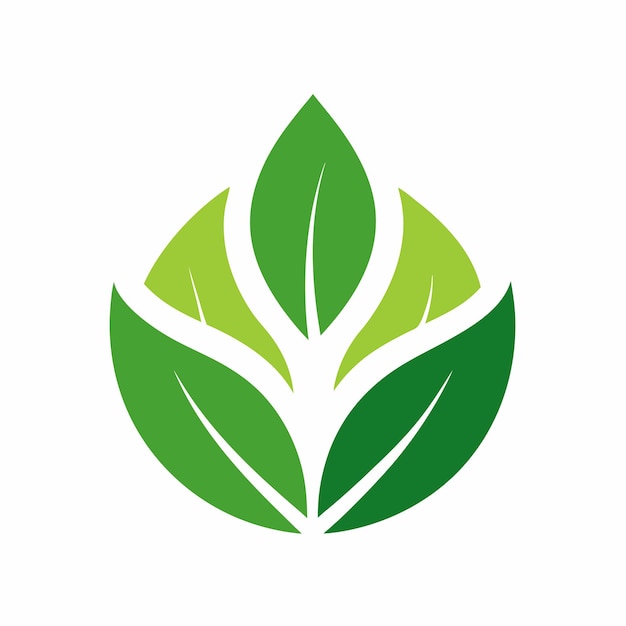 Concepto de diseño de logo de hoja