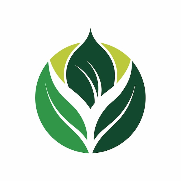 Concepto de diseño de logo de hoja