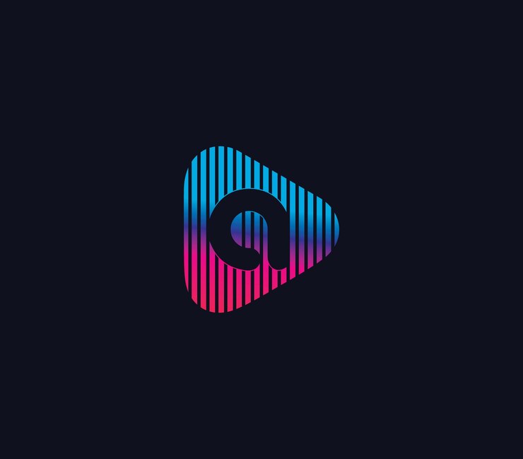 Vector un concepto de diseño de logotipo de alphabet play