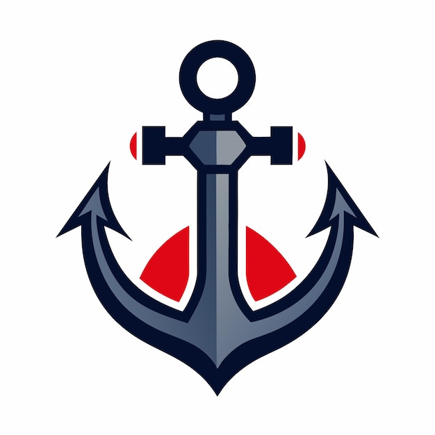 Concepto de diseño del logotipo de anclaje