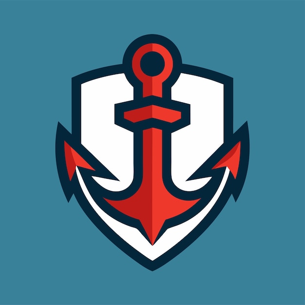 Concepto de diseño del logotipo de anclaje