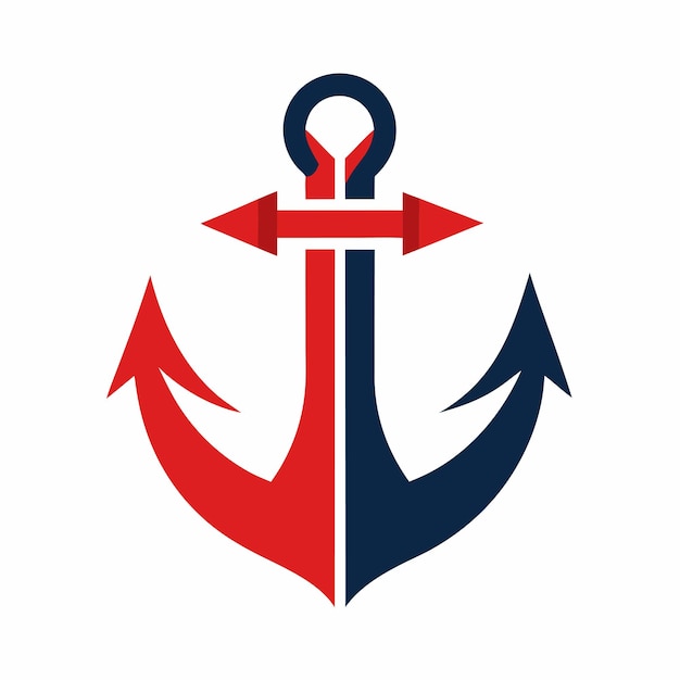 Concepto de diseño del logotipo de anclaje