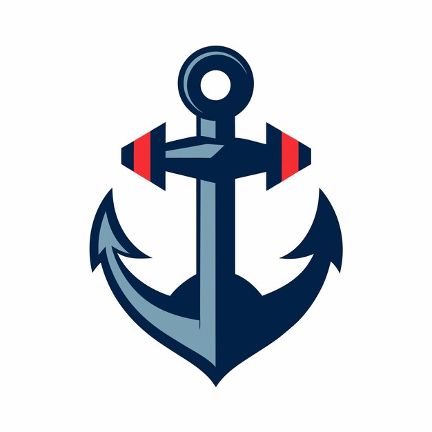 Concepto de diseño del logotipo de anclaje