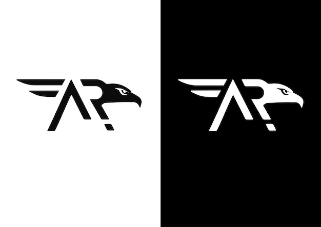 Concepto de diseño del logotipo Ar Eagle