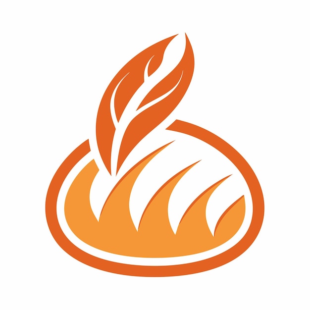 Concepto de diseño del logotipo de Bakery Bread