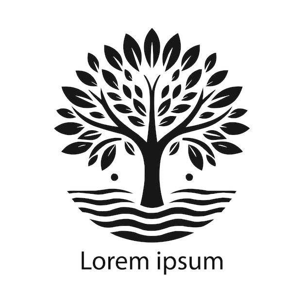 concepto de diseño del logotipo de bienestar