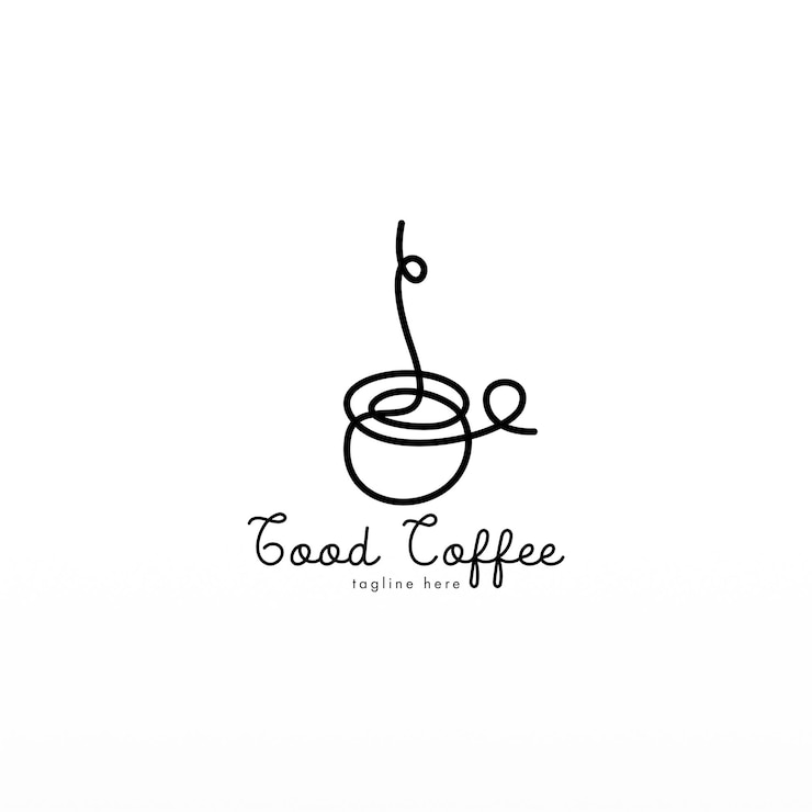 Vector concepto de diseño del logotipo del café plantilla del logotipo de la bebida de café plantilla de la logotipia de la cafetería