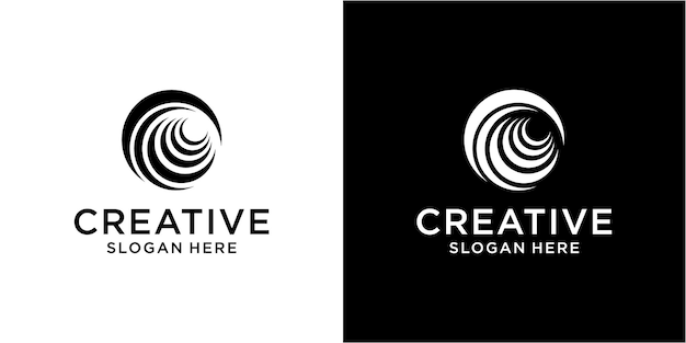 Concepto de diseño del logotipo del círculo abstracto