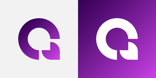 Concepto de diseño de logotipo de cohete de letra Q para el diseño de logotipos empresariales y tecnológicos