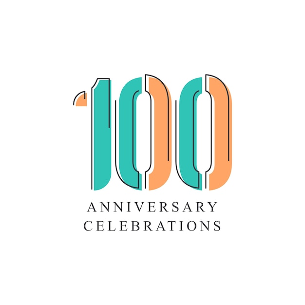 concepto de diseño de logotipo de colecciones de celebraciones de aniversario
