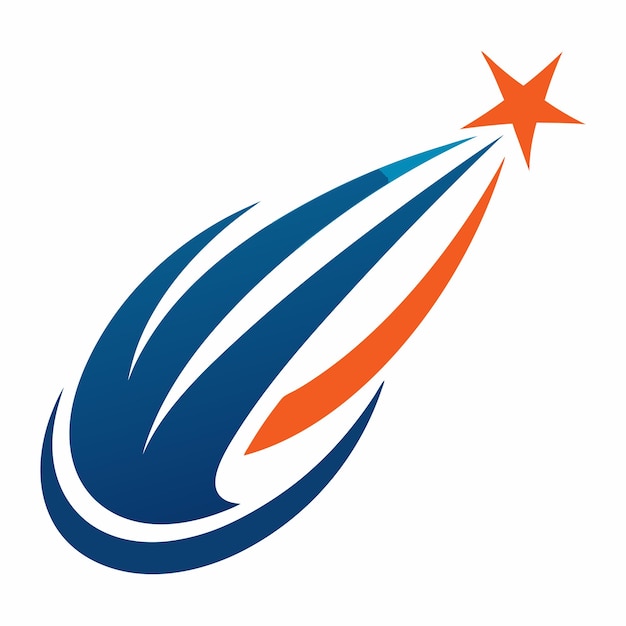 Concepto de diseño del logotipo Comet