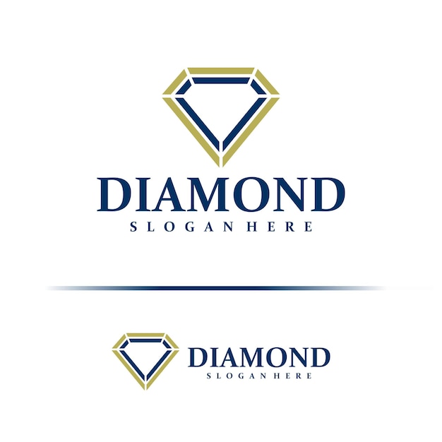 El concepto de diseño de logotipo de diamante vector Template de diseño de diamante Icono de símbolo creativo