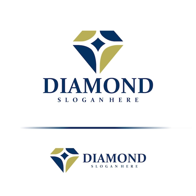 El concepto de diseño de logotipo de diamante vector Template de diseño de diamante Icono de símbolo creativo