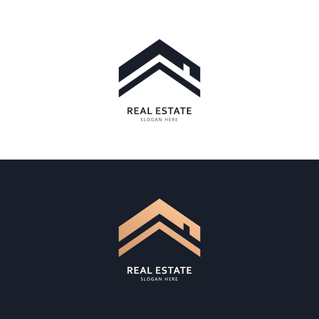 Concepto de diseño de logotipo e icono de bienes raíces
