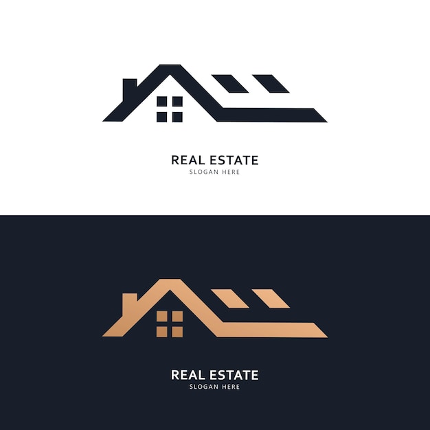 Concepto de diseño de logotipo e icono inmobiliario