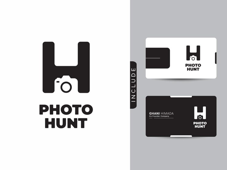 Vector concepto de diseño de logotipo de estudio de fotografía