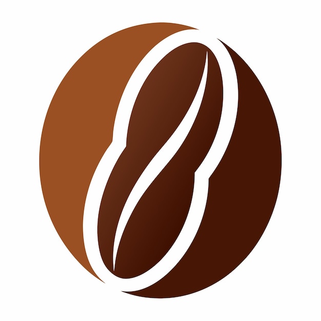 concepto de diseño del logotipo del grano de café