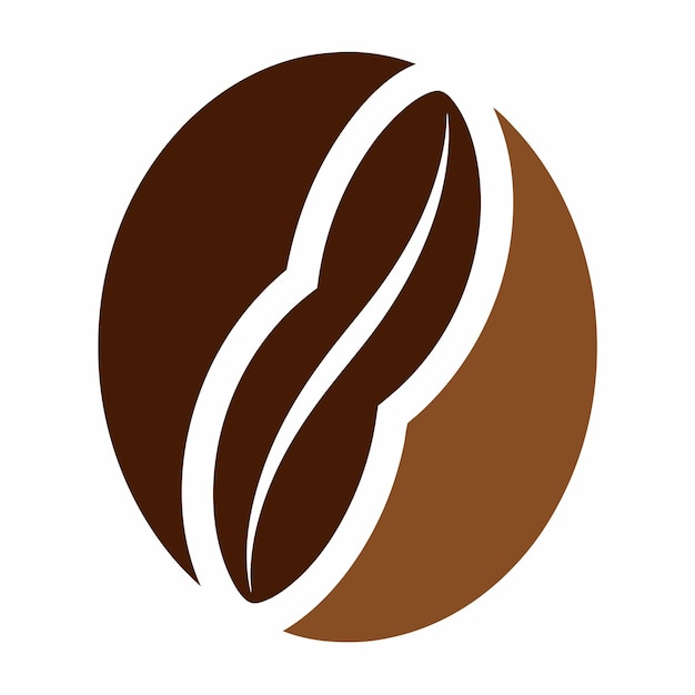 concepto de diseño del logotipo del grano de café