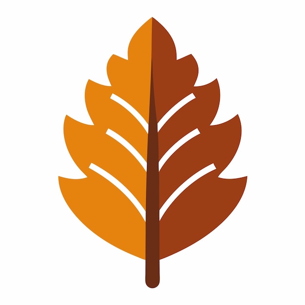 El concepto de diseño del logotipo de la hoja de roble de otoño