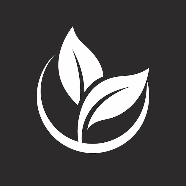 concepto de diseño del logotipo de la hoja