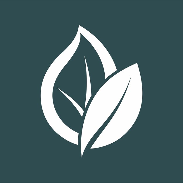 concepto de diseño del logotipo de la hoja