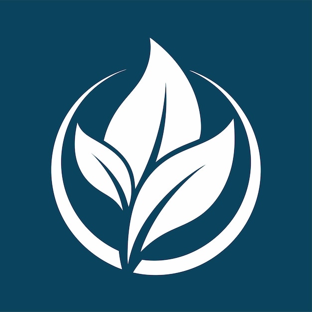 concepto de diseño del logotipo de la hoja