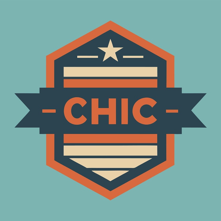 Vector concepto de diseño del logotipo de la insignia hipster
