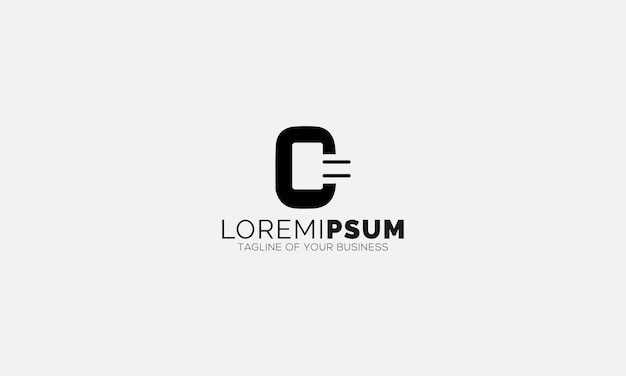 Concepto de diseño de logotipo de letra C