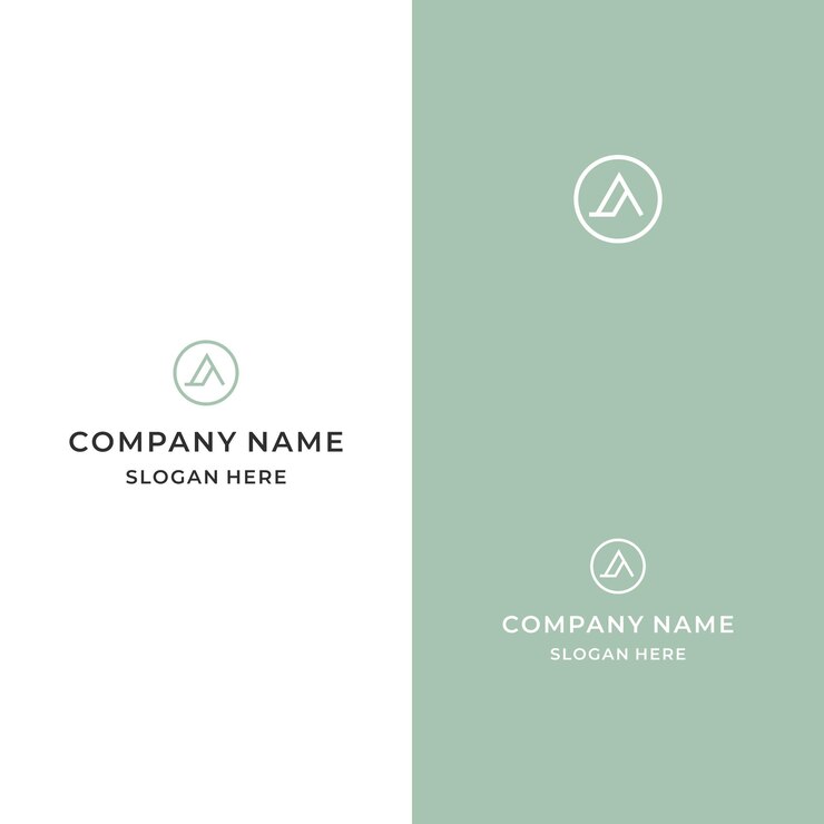 concepto de diseño de logotipo de letra A de lujo