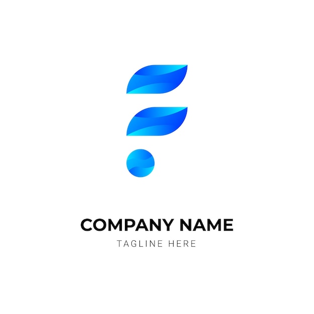Concepto de diseño de logotipo de letra moderna