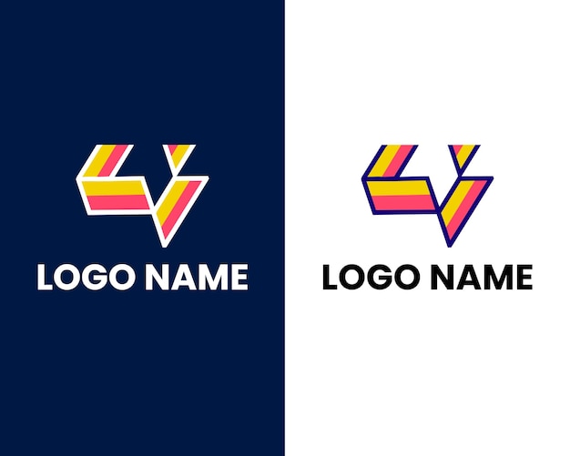 Concepto de diseño del logotipo de la letra MW MW WM. Plantilla de logotipo vectorial elegante