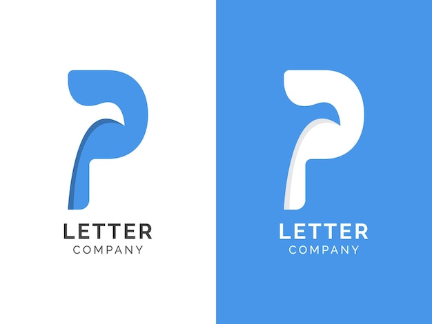 concepto de diseño de logotipo letra p