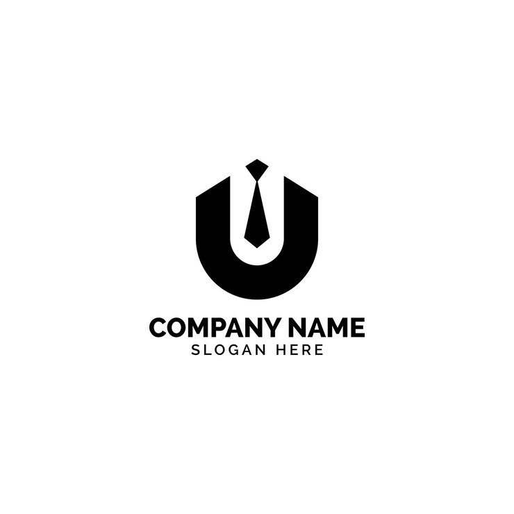 Concepto de diseño del logotipo de la letra U