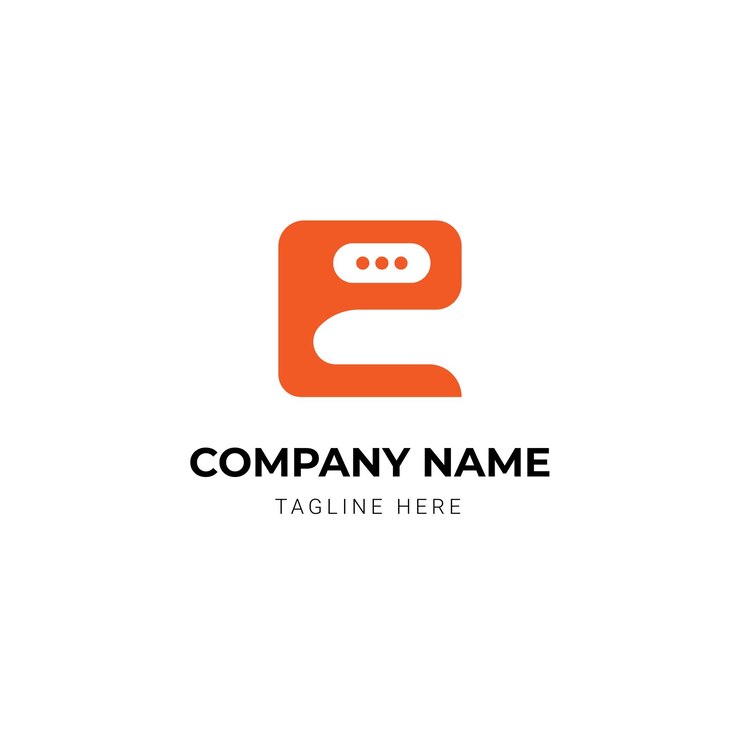 Vector concepto de diseño de logotipo de letras minimalistas