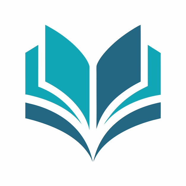 Concepto de diseño de logotipo del libro
