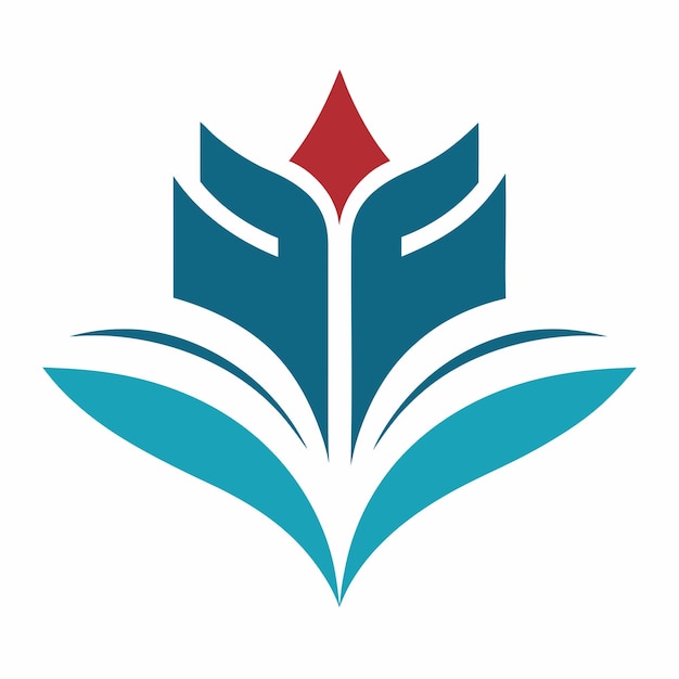 Concepto de diseño de logotipo del libro