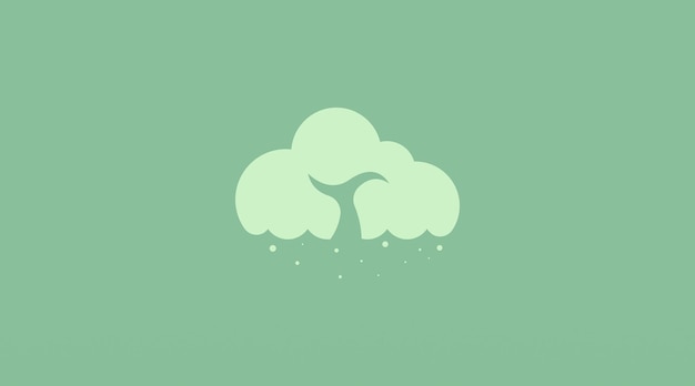 Concepto de diseño de logotipo de lluvia simple. Logotipo de diseño minimalista de plantilla de logotipo de lluvia