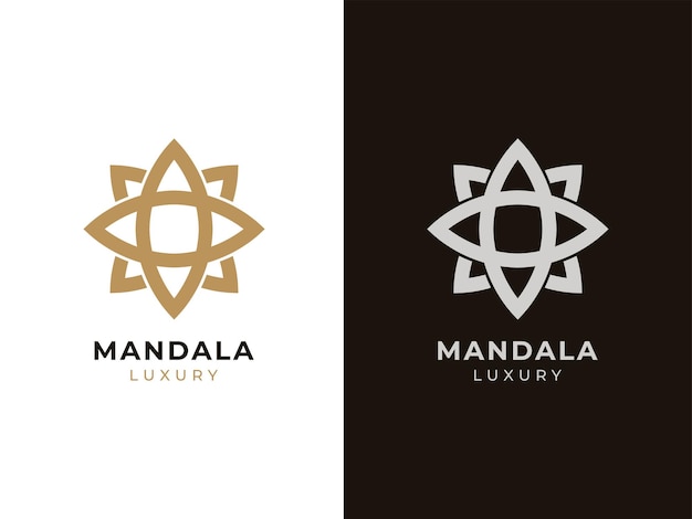 concepto de diseño de logotipo de mandala