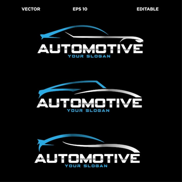 Concepto de diseño de logotipo moderno automotivo